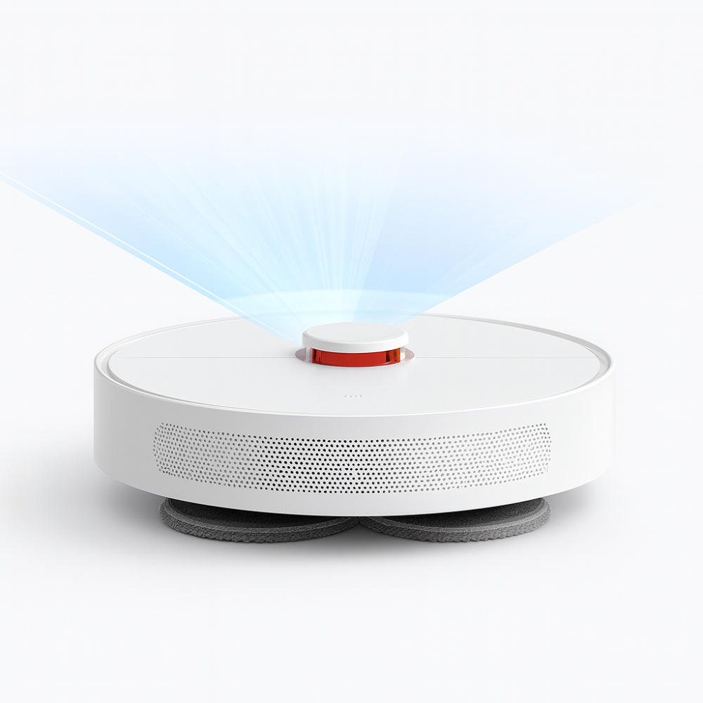 Compacte Robotstofzuiger met AI Navigatie voor Tapijt Parket Laminaat | Sansoti