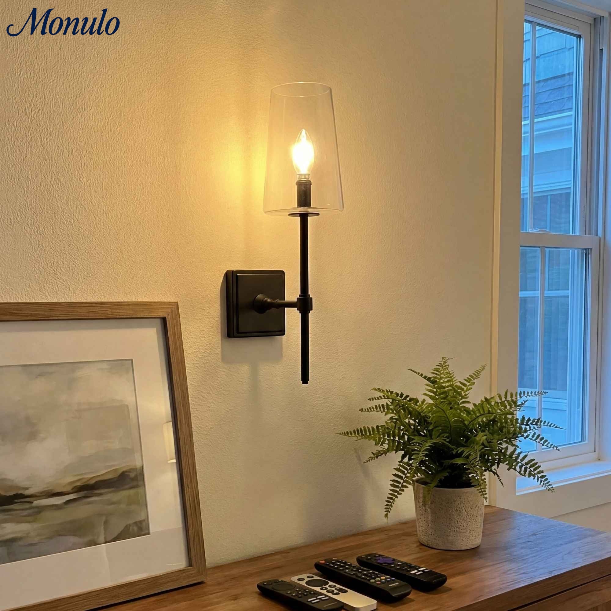 Glazen Wandlamp met Helder Glas – Enkelvoudige tot Drievoudige Configuratie – Elegante Badkamerverlichting | Sansoti