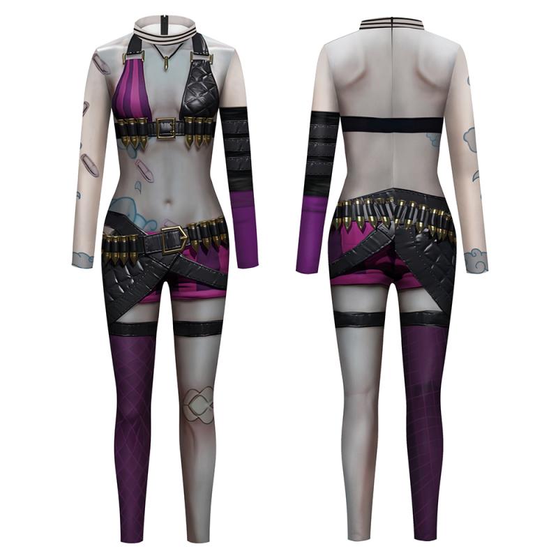 Anime 3D-Printed Purple Zentai Jumpsuit Cosplay Costume for Halloween, Gaming Parties, Carnival and Fancy Dress | Sansoti