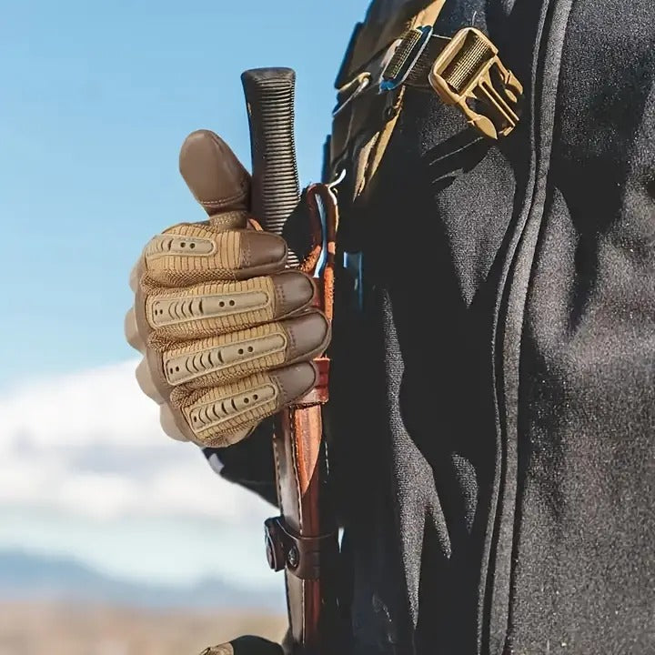 Tactiele Werkhandschoenen met Versterkte Knokkels Volledige Vingers Heavy Duty Bescherming voor Outdoor | Sansoti