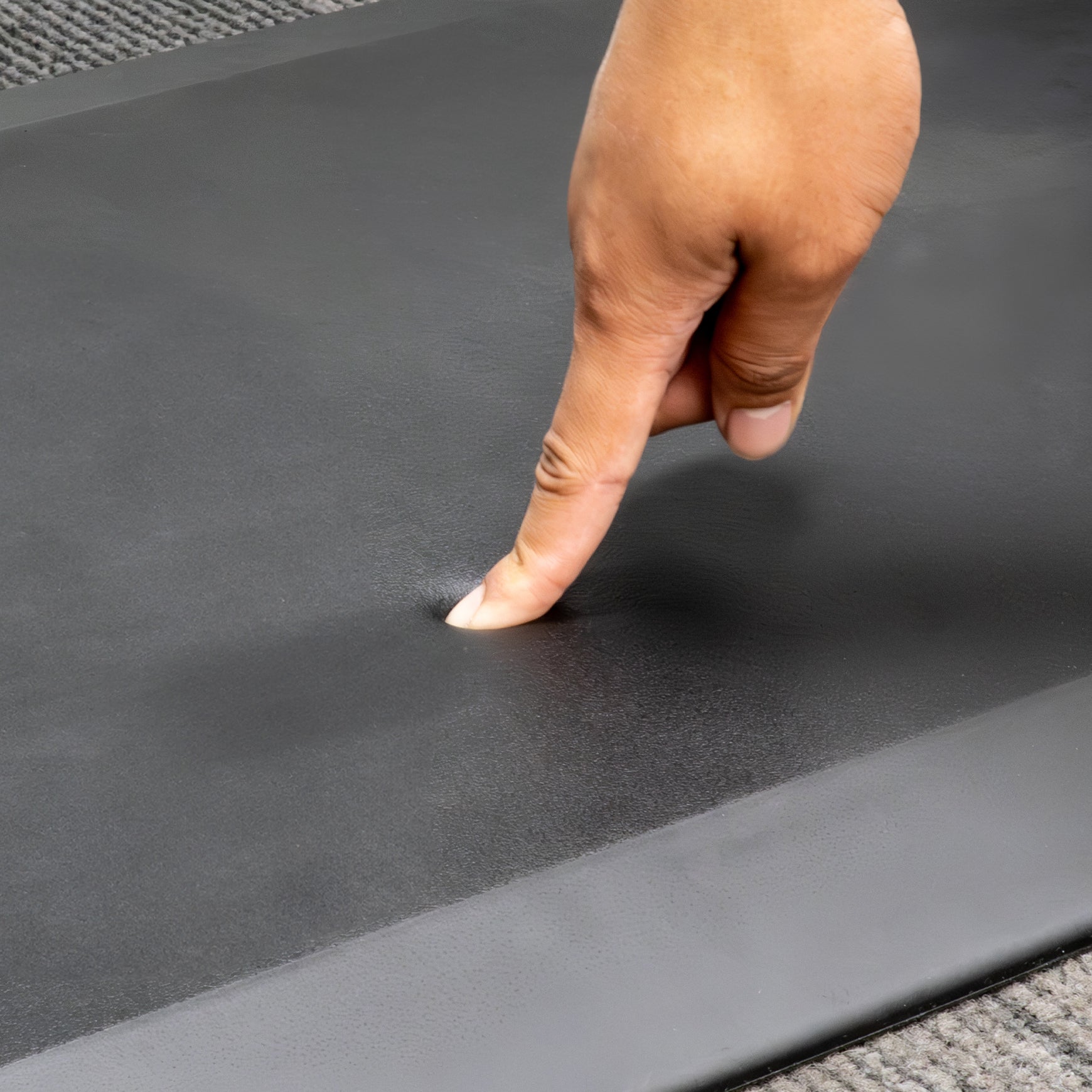 Anti-Vermoeidheidsmat Staand Bureau Zwart PU Schuim Ergonomisch Antislip 4 Maten
