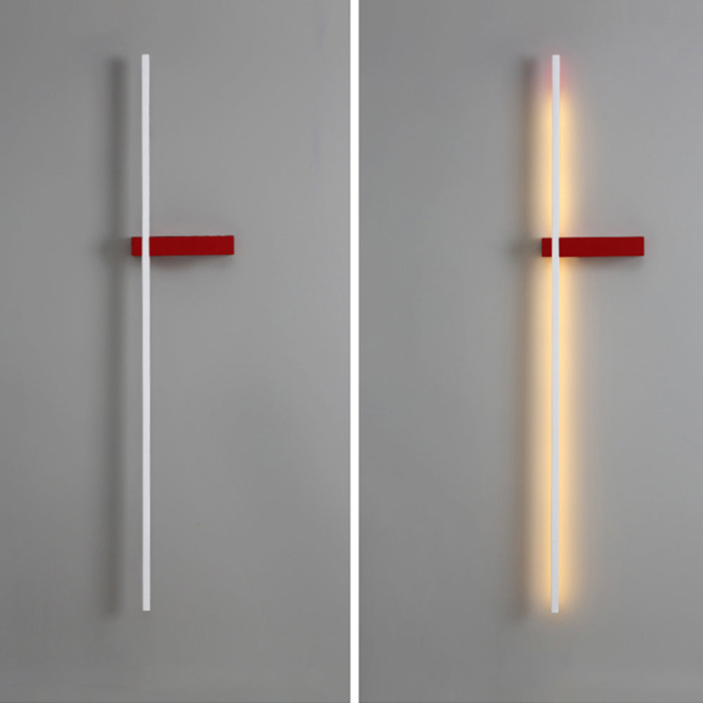 Linear Wall Lamp Multicolor Minimalist Metal Acrylic LED 60/90cm Dining Room Living Room Study | Sansoti