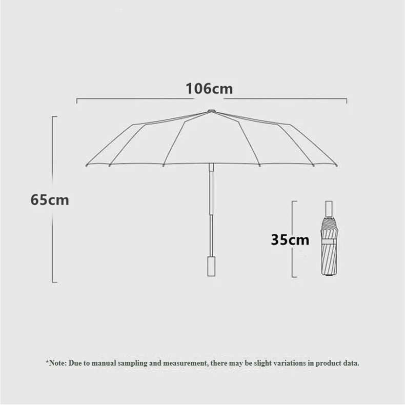 Automatischer faltbarer Regenschirm mit Holzgriff, windbeständig, großes Schirmdach, stilvoller Regenschutz | Sansoti