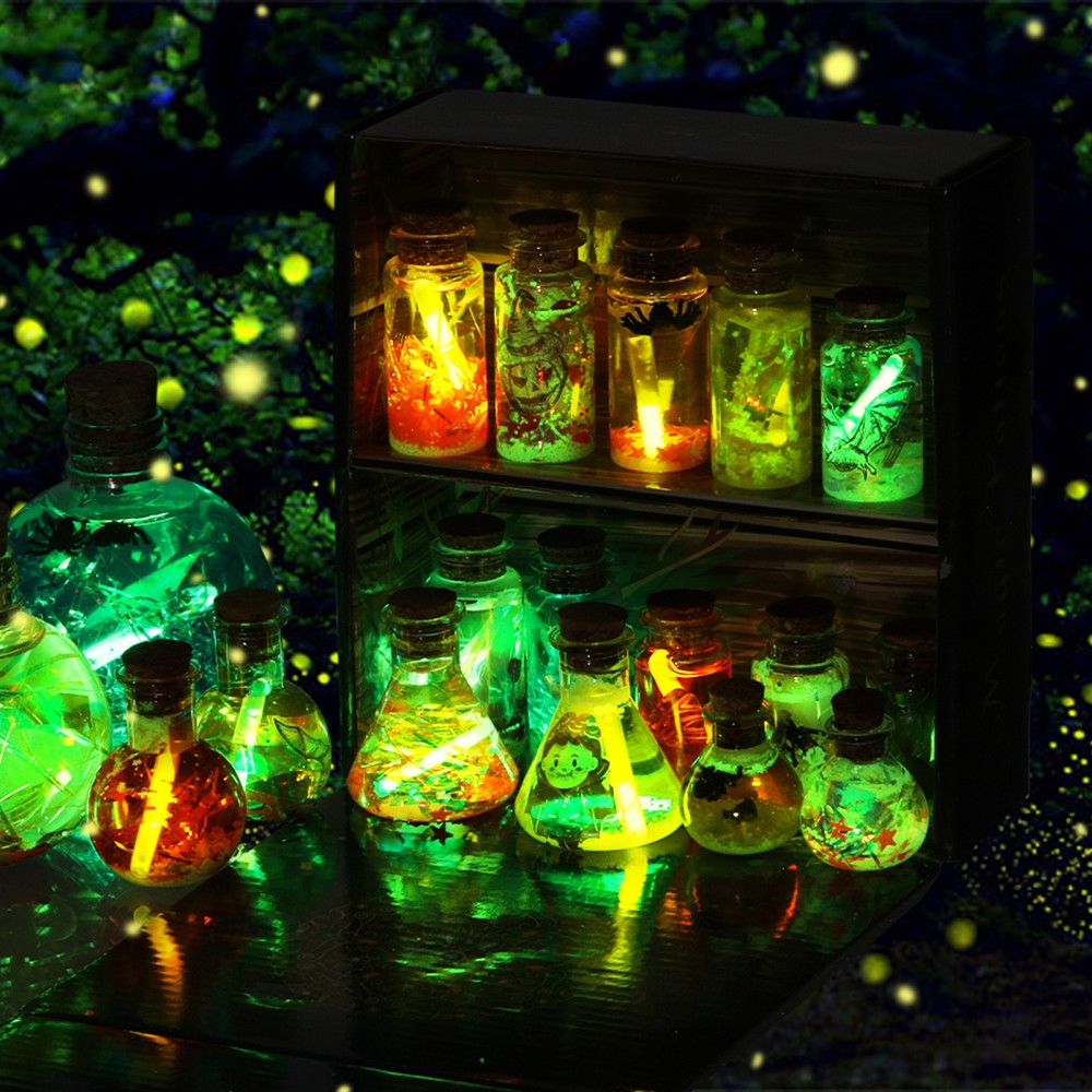 DIY Potions Lab for Children with 20 Bottles, Crystal Wands, Glow Stones, and Magical Toys | Sansoti