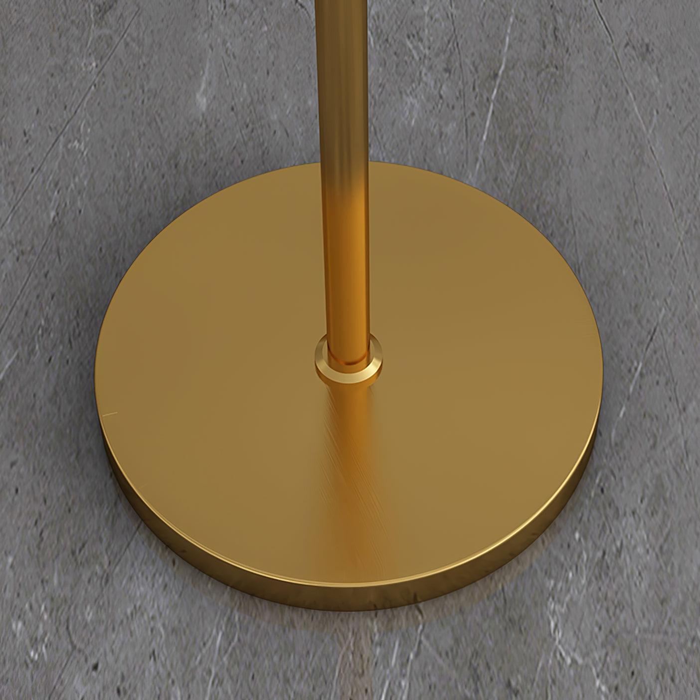 Moderne Staande Lamp met Gouden Arm 88cm | Metalen Design Vloerlamp met Verstelbare Kop | Industriële Staande Leeslamp Woonkamer Slaapkamer | Sansoti