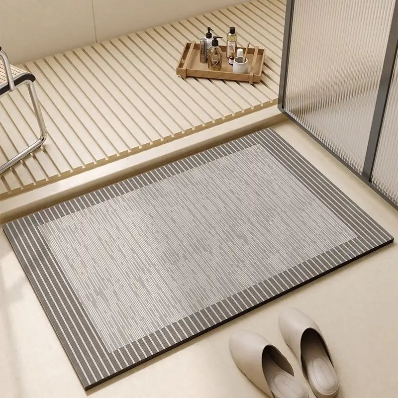 Diatomiet Badmat Antislip Sneldrogend Absorberend Badkamer Vloermat 30x40cm | Sansoti
