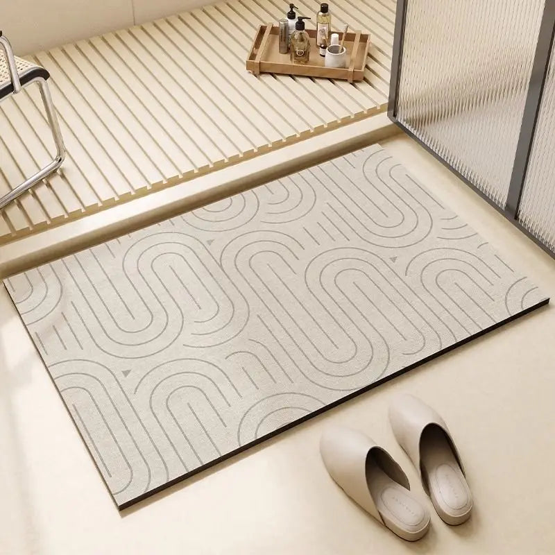 Diatomiet Badmat Antislip Sneldrogend Absorberend Badkamer Vloermat 30x40cm | Sansoti