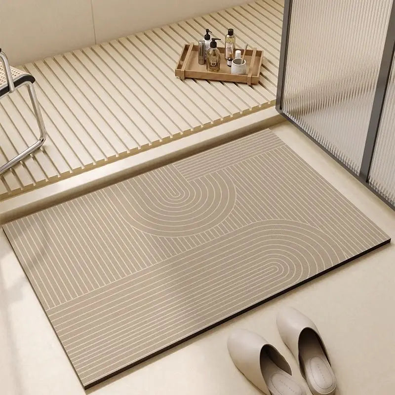 Diatomiet Badmat Antislip Sneldrogend Absorberend Badkamer Vloermat 30x40cm | Sansoti