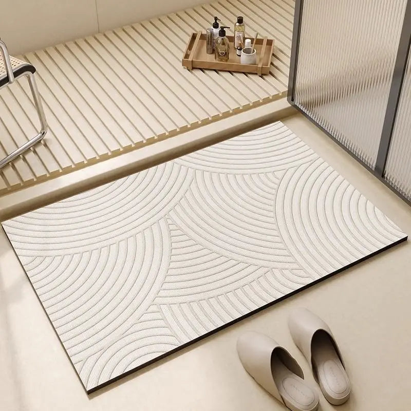 Diatomiet Badmat Antislip Sneldrogend Absorberend Badkamer Vloermat 30x40cm | Sansoti