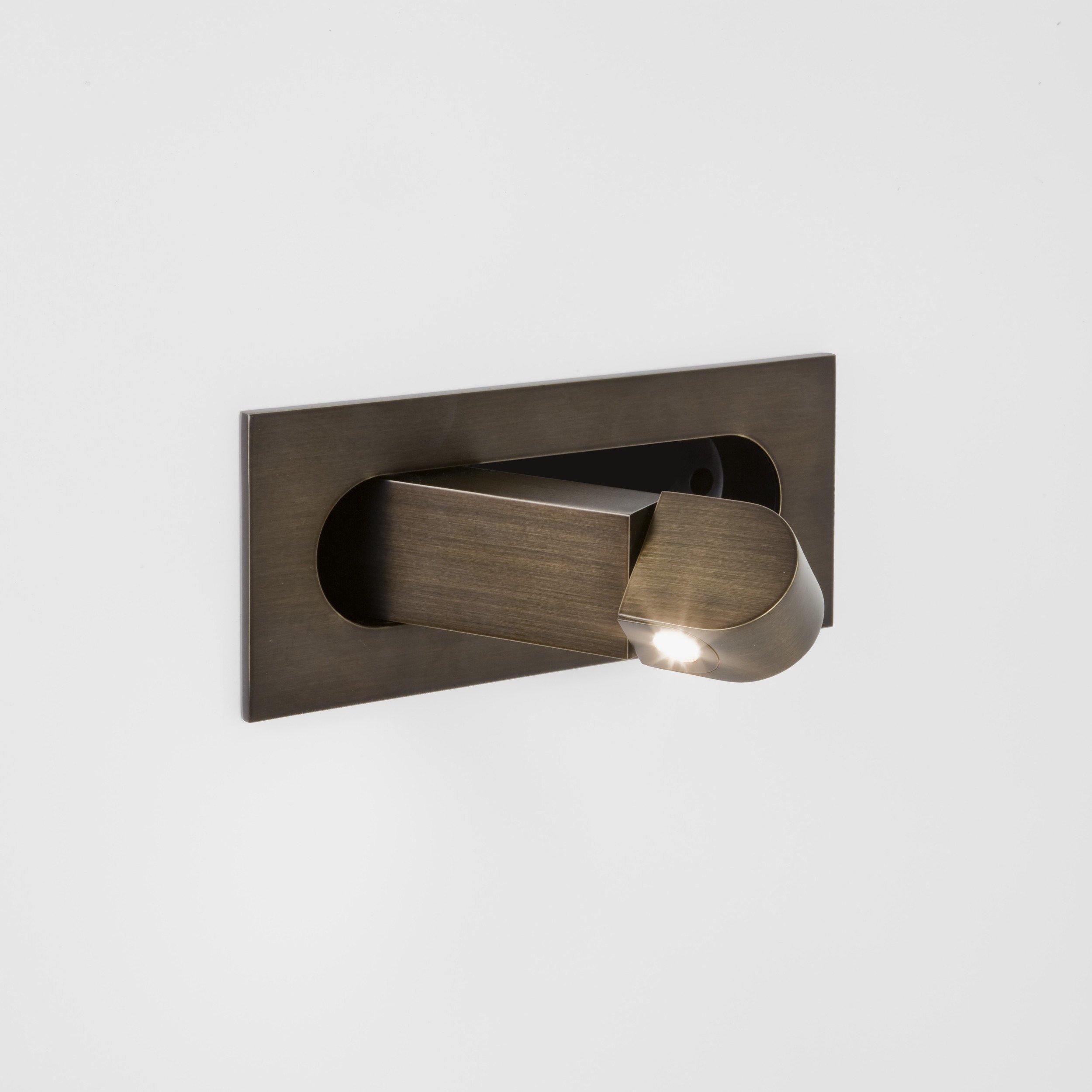 LED wandlamp met verborgen schakelaar – druk in, druk uit – verstelbare kop voor leeslicht naast bed | Sansoti