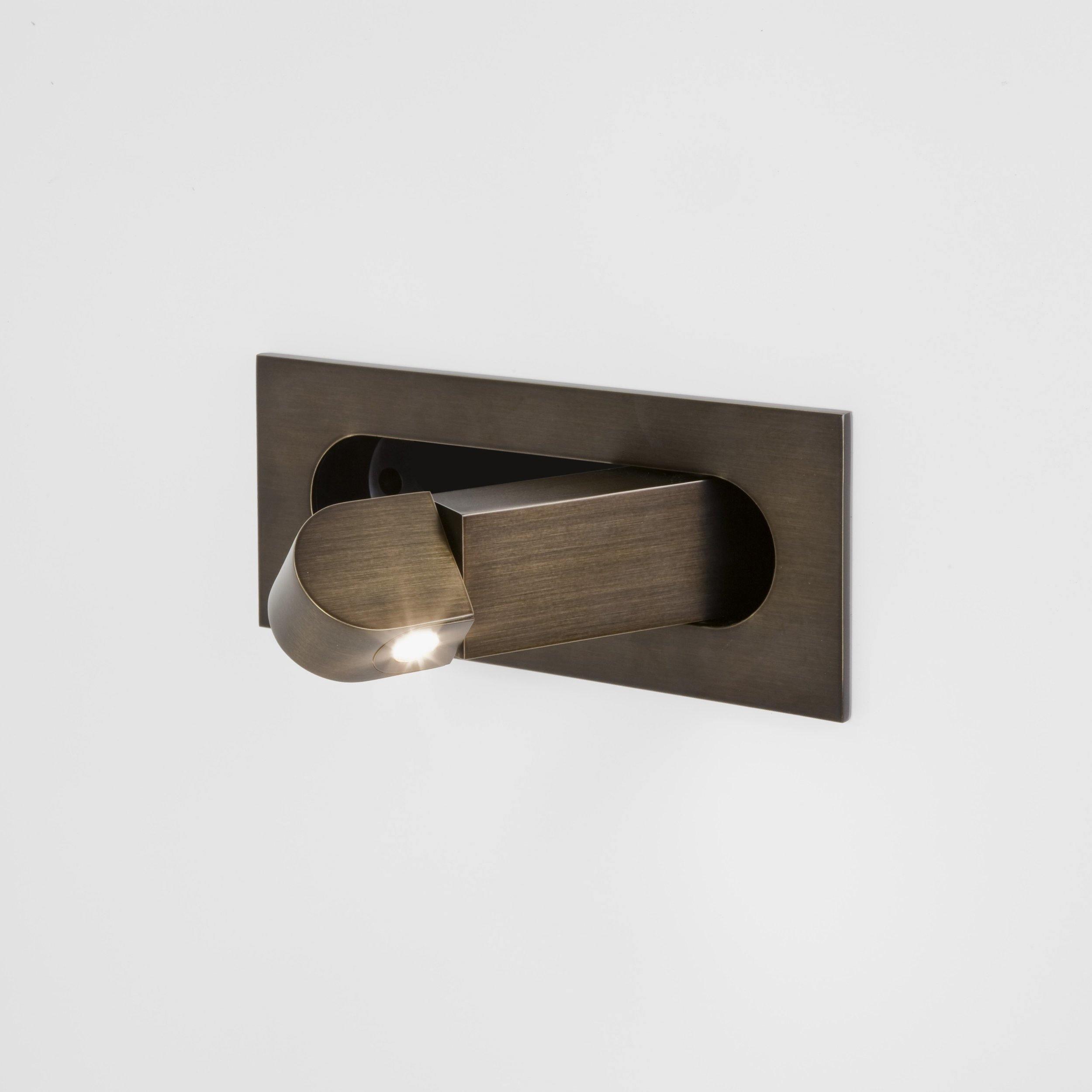 LED wandlamp met verborgen schakelaar – druk in, druk uit – verstelbare kop voor leeslicht naast bed | Sansoti