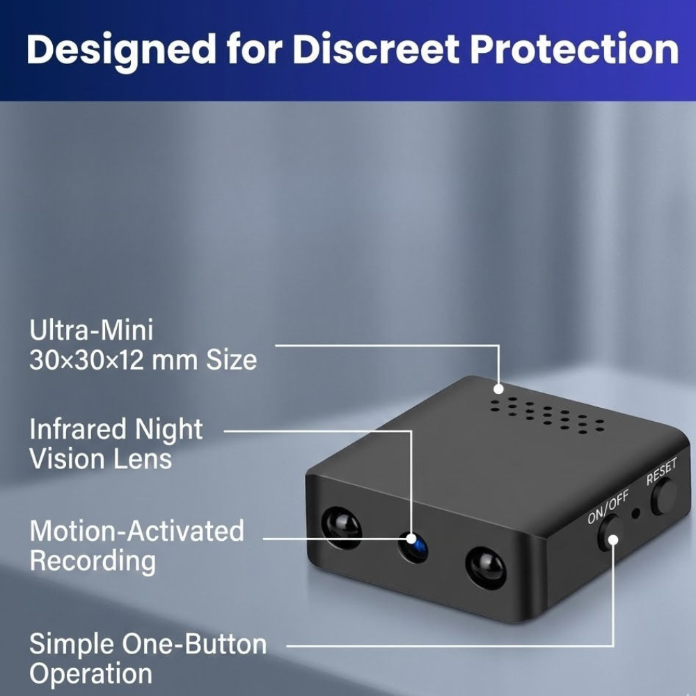Compacte HD Beveiligingscamera met Audio en Bewegingsdetectie Nachtzicht Wi-Fi | Sansoti