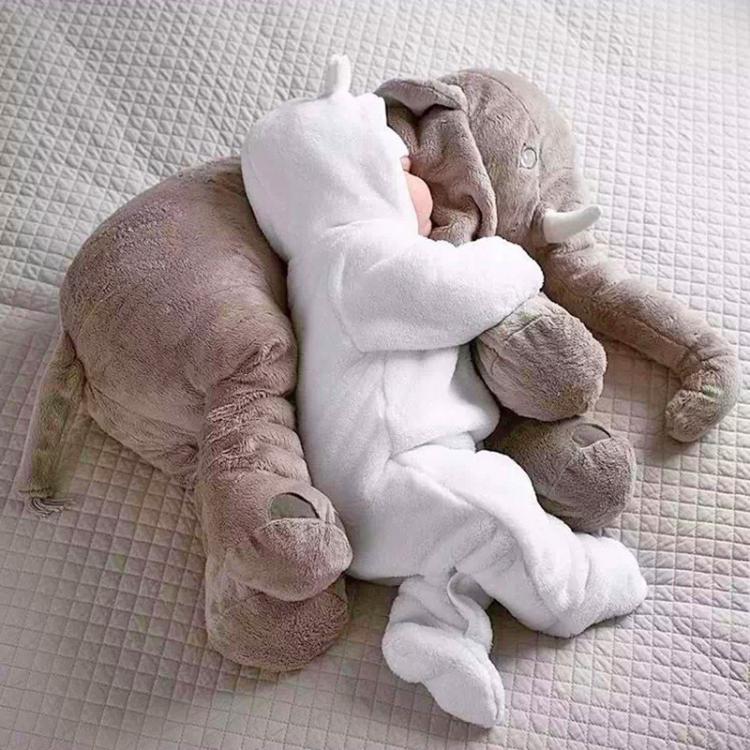 Zacht Pluche Olifant Babykussen 40cm of 60cm Knuffel voor Rust en Slaap | Sansoti