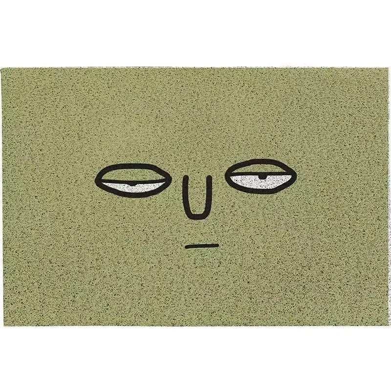 Welkommat Emoji Design Polyester met Antislip Rubberen Achterkant - Duurzame Deurmat voor Entree Hal en Gang | Sansoti
