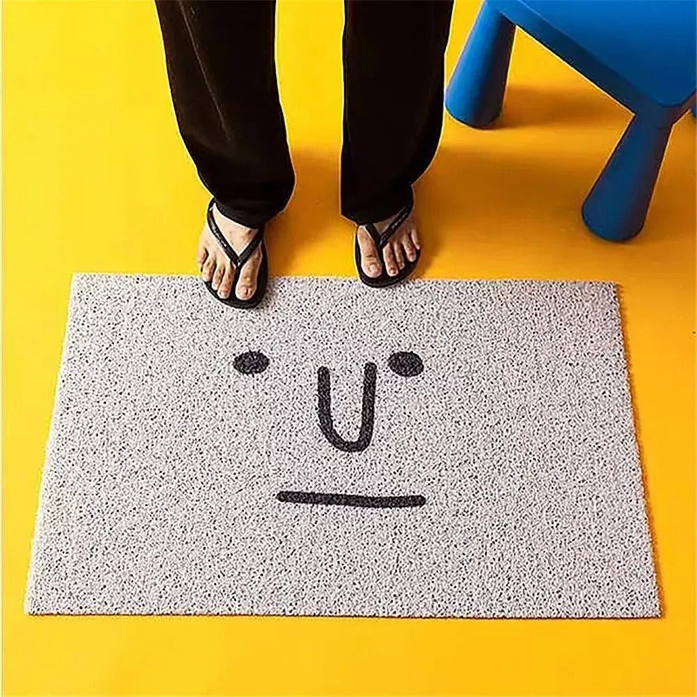 Welkommat Emoji Design Polyester met Antislip Rubberen Achterkant - Duurzame Deurmat voor Entree Hal en Gang | Sansoti