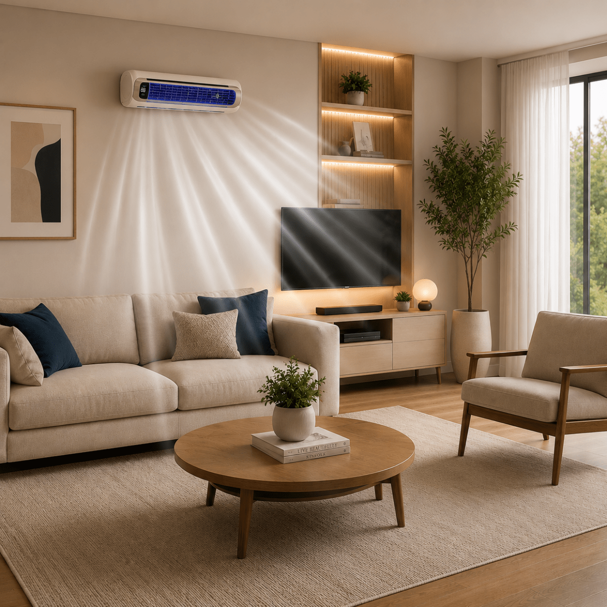 Wireless Fan with Rotating Air Circulation Compact Design for Bedroom & Office | Sansoti