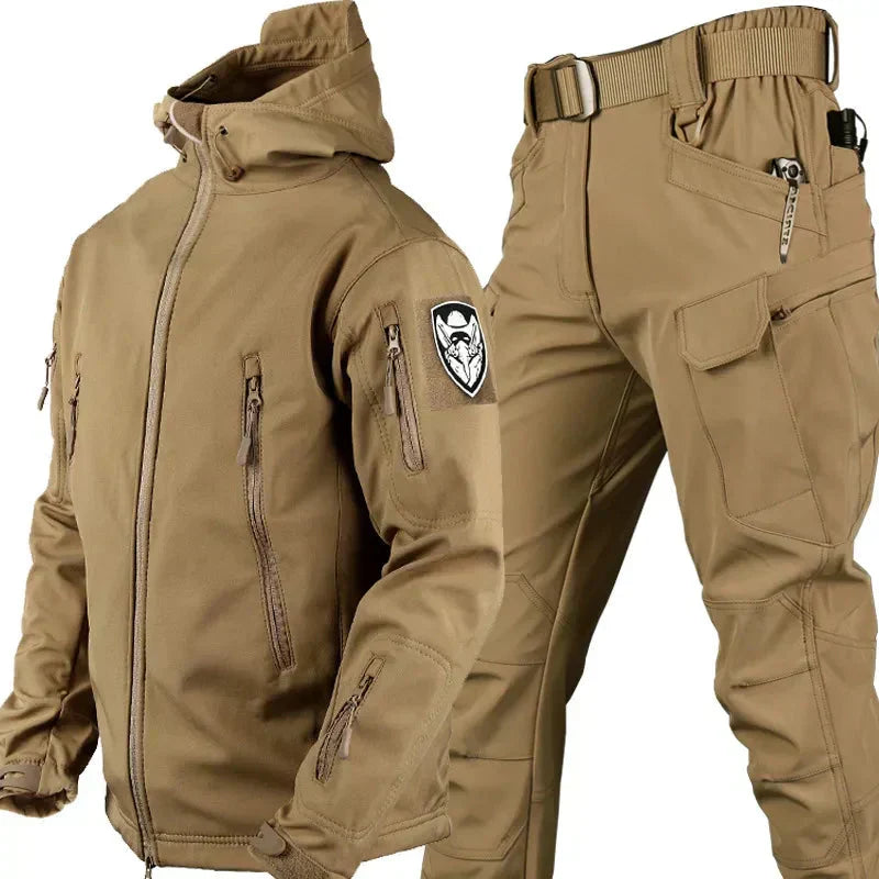 Tactische Outdoorset Heren Jack en Broek Waterdicht Windbestendig Functioneel voor Outdoor Activiteiten | Sansoti