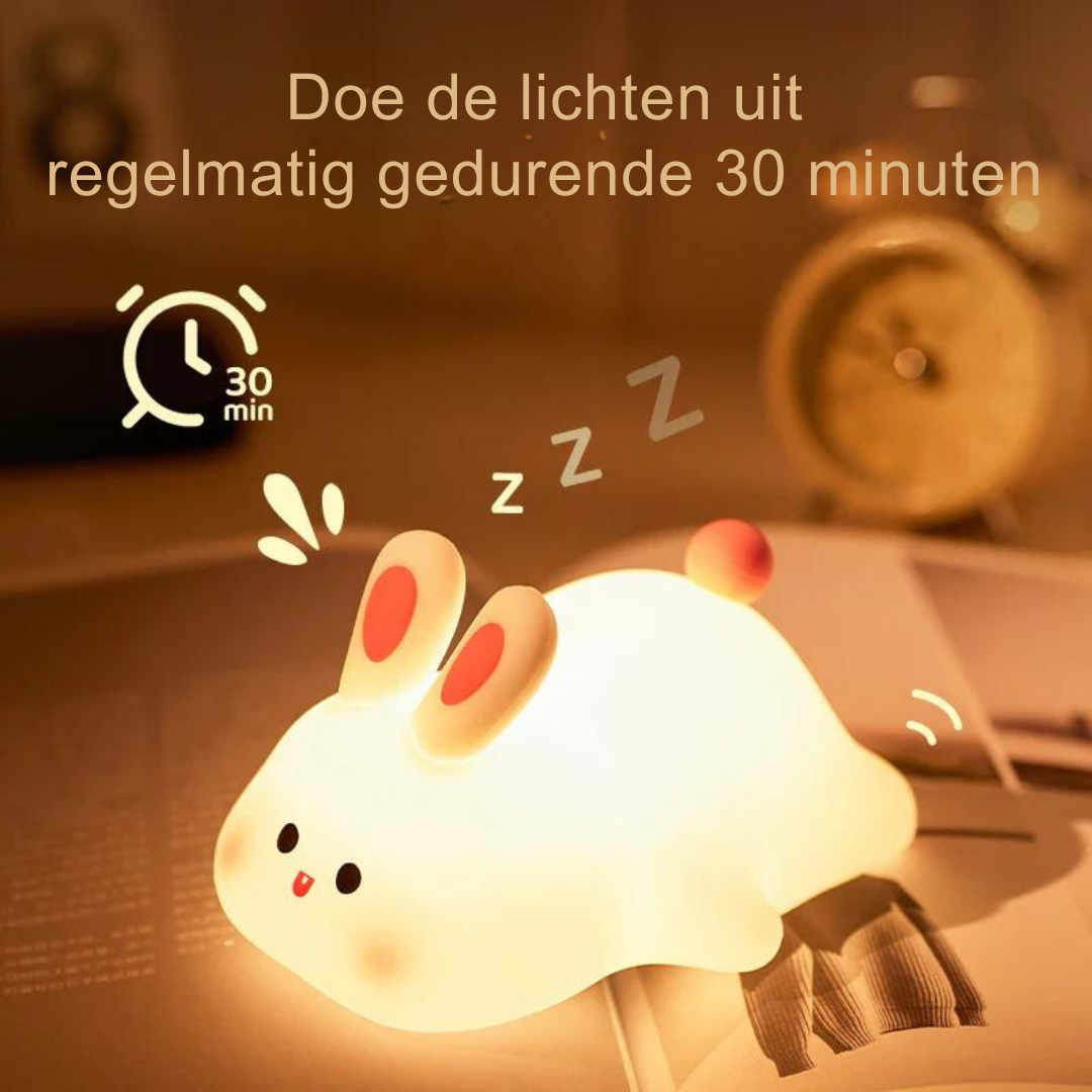Nachtlampje Dieren LED Nachtverlichting Zacht Siliconen USB Oplaadbaar Timer Sfeerverlichting Kinderkamer | Sansoti