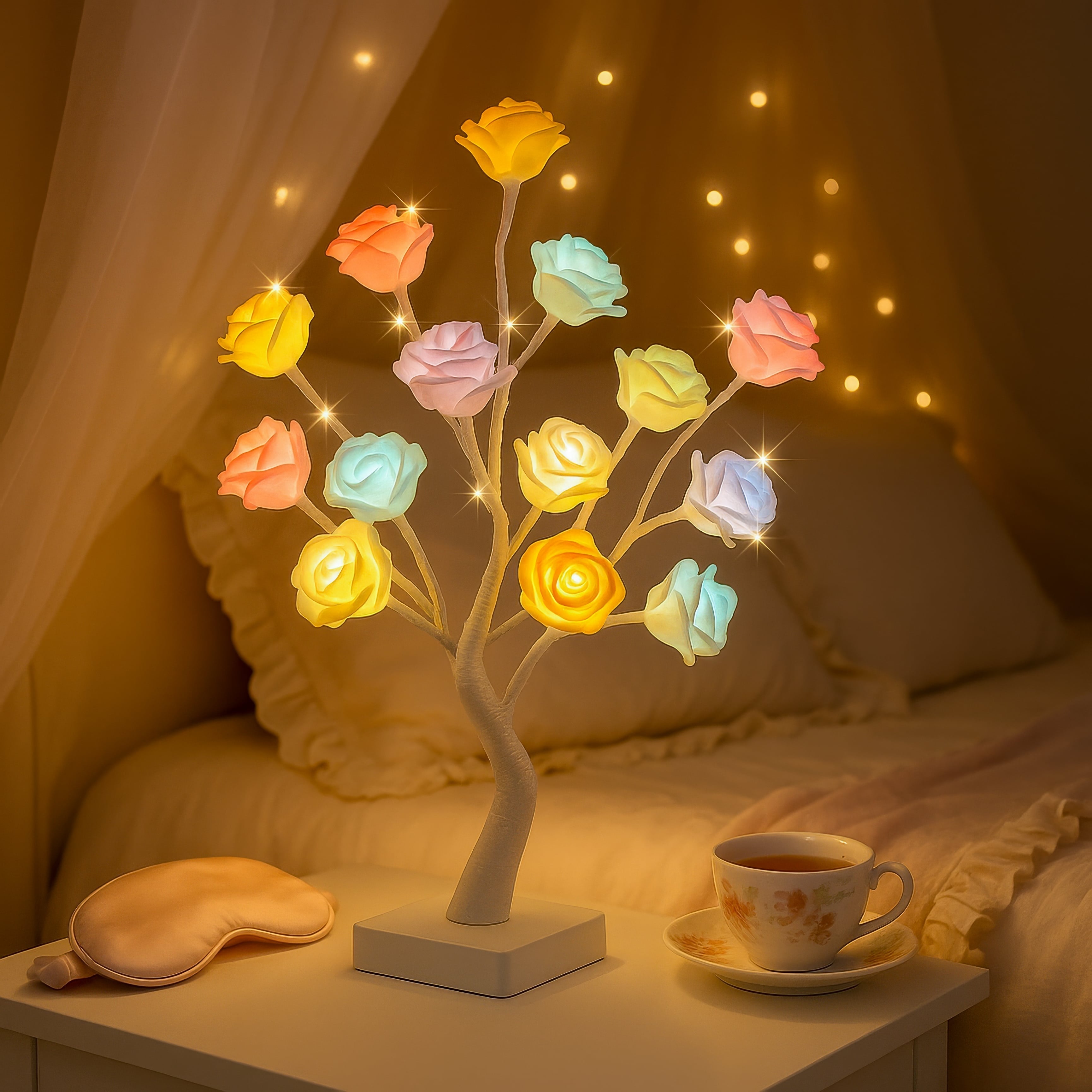 Decoratieve Verlichte Bloemenboom Warmwit LED voor Sfeervolle Woonkamerinrichting | Sansoti