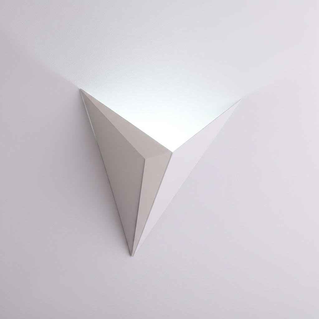 Wandlamp Driehoek LED IJzer Zwart Wit Goud Warm Koud Wit Woonkamer Slaapkamer Minimalistisch Wandlicht Scandinavisch | Sansoti