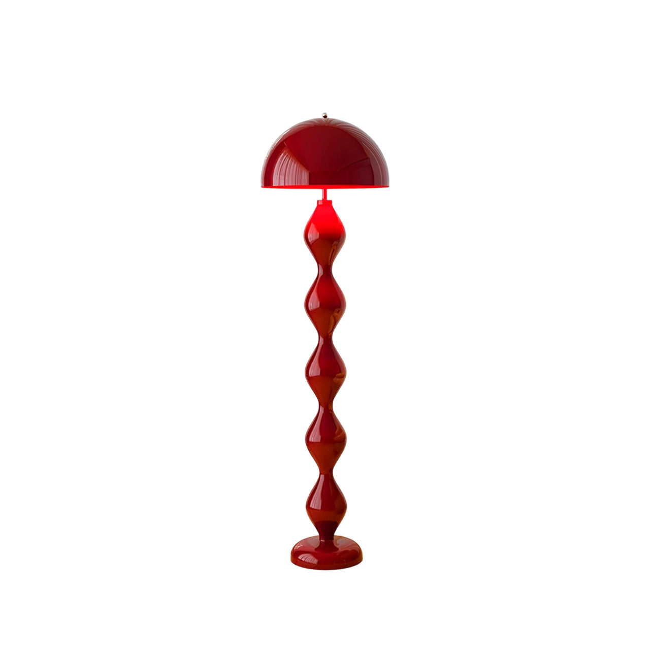 Paddenstoel Vloerlamp Gekleurd Hars 40cm Ø x 150cm H Art Deco Stijl Woon- en Slaapkamerverlichting Staande Lamp Modern Design | Sansoti