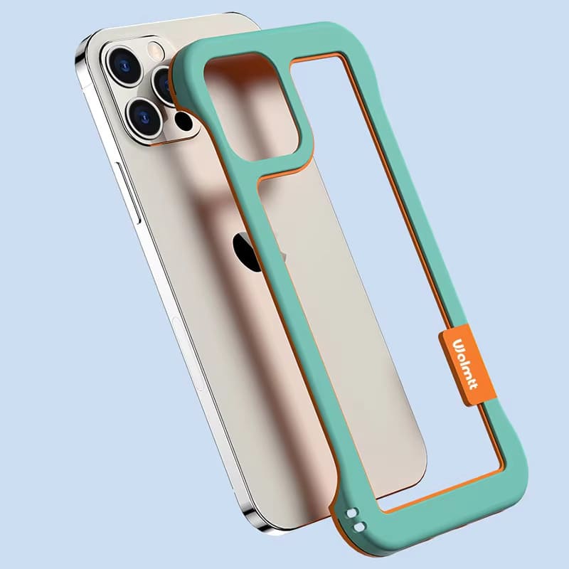 Dwukolorowe, odporne na wstrząsy etui bumper na iPhone’a 12–17, przezroczyste, ochronne, TPU, silikonowe | Sansoti