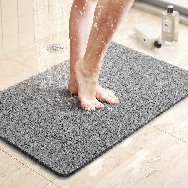Antislip Douchematje met Drainage Structuur Snel Drogend Grijs Beige Wit Klein Medium Groot Badkamer Hygiënisch Veilig | Sansoti