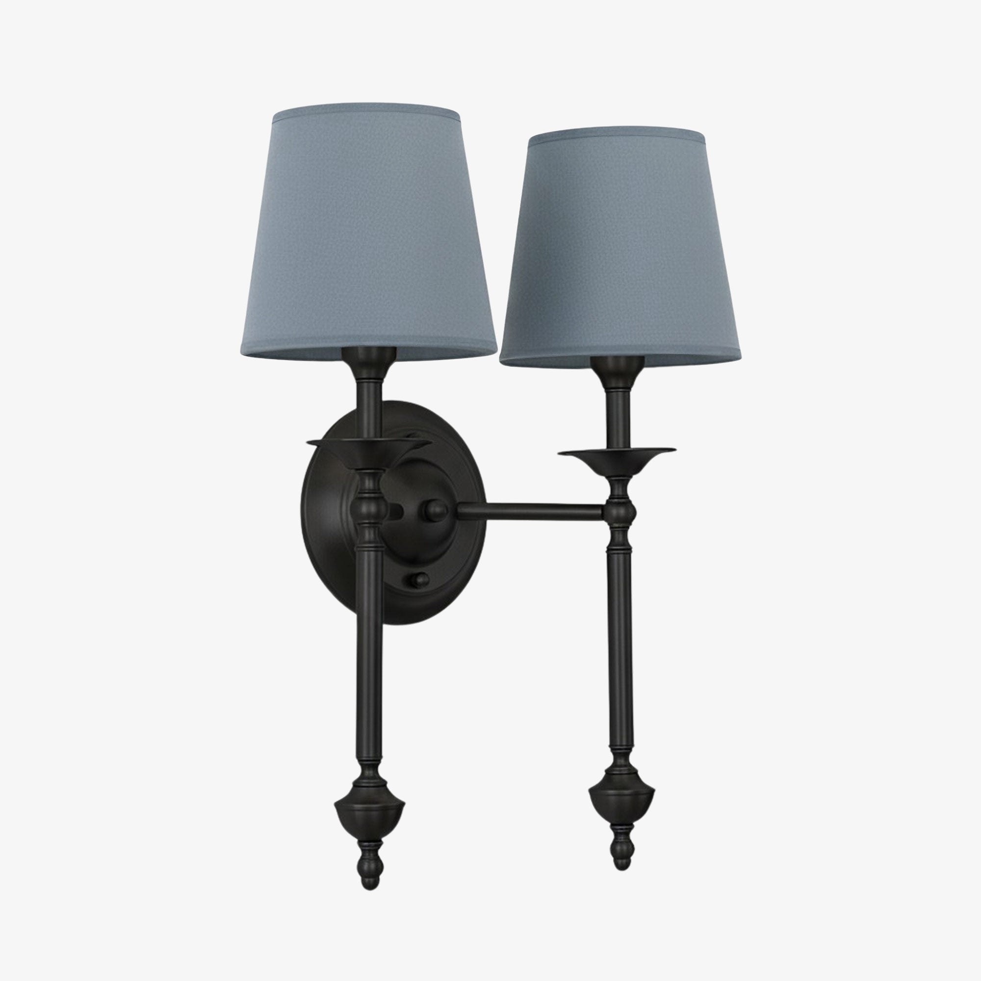 Stoffen Wandlamp met Vintage Koperen Afwerking – Sfeervolle Verlichting voor Hal, Slaapkamer en Woonkamer | Sansoti