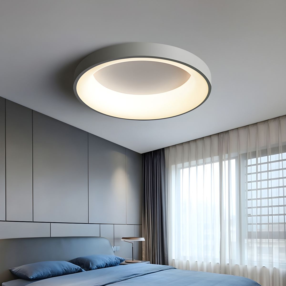 LED Deckenleuchte Rund Acryl Eisen Niedrige Räume Flur Schlafzimmer Wohnzimmer Moderne Aufbauleuchte Minimalistische Deckenbeleuchtung | Restfield