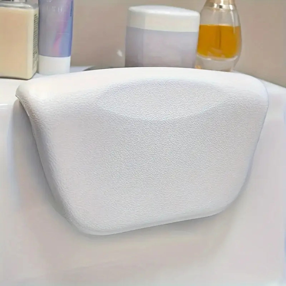 Premium Siliconen Badkussen voor Neksteun en Ontspanning in Bad en Spa | Ergonomisch Comfort | Sansoti