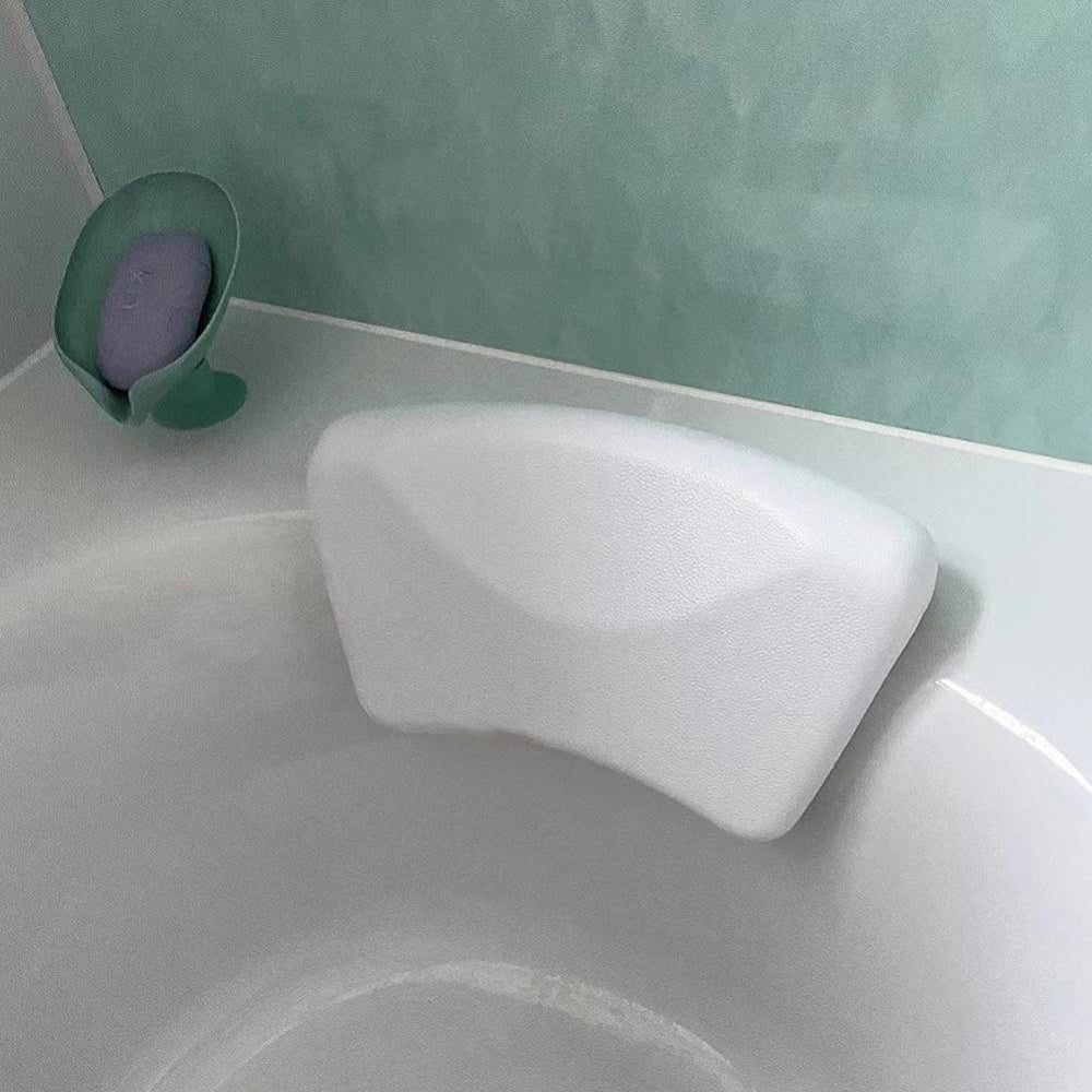 Premium Siliconen Badkussen voor Neksteun en Ontspanning in Bad en Spa | Ergonomisch Comfort | Sansoti