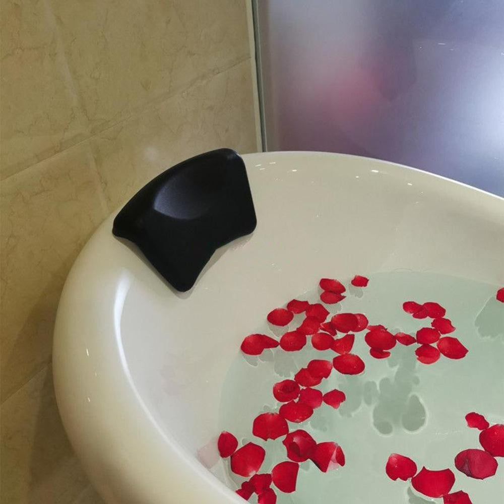 Premium Siliconen Badkussen voor Neksteun en Ontspanning in Bad en Spa | Ergonomisch Comfort | Sansoti