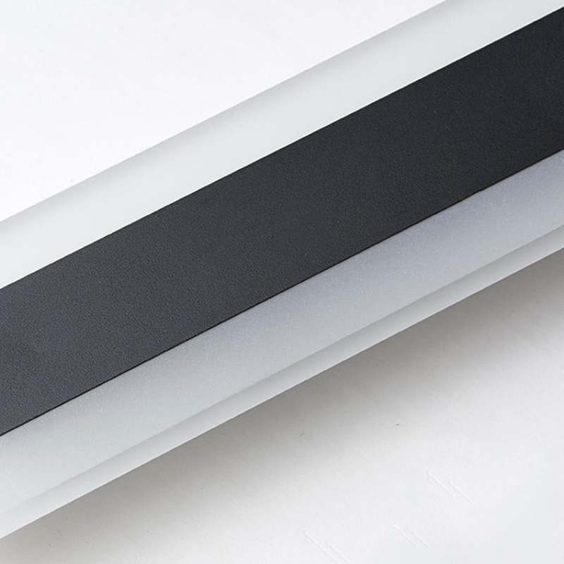 Außenwandleuchte LED Linear Schwarz Acryl IP65 Dimmbar Garten Fassade Modern | Restfield