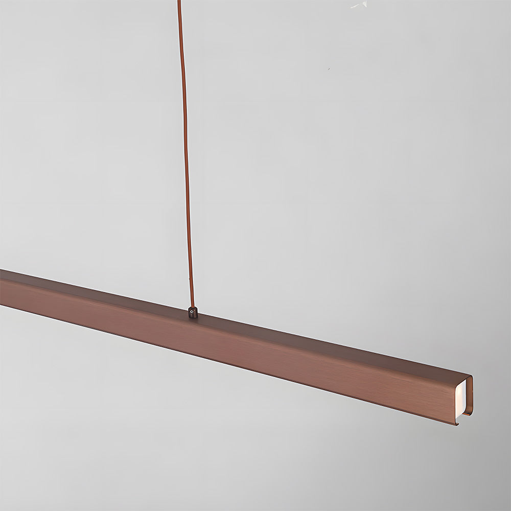 Verumo Hanglamp LED Metaal Zwart Keukeneiland Eettafel Moderne Verlichting Lineaire Hanglamp | Sansoti