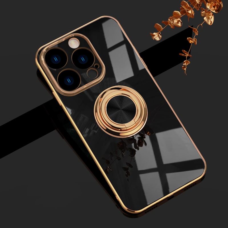 Telefoonhoesje met Ringhouder & Magnetische Steun voor Veilig Autogebruik iPhone 14 15 16 17 Pro Max | Sansoti