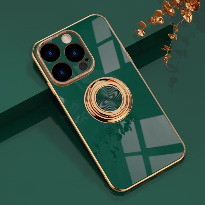 Telefoonhoesje met Ringhouder & Magnetische Steun voor Veilig Autogebruik iPhone 14 15 16 17 Pro Max | Sansoti