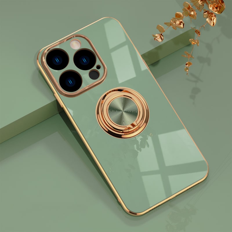 Telefoonhoesje met Ringhouder & Magnetische Steun voor Veilig Autogebruik iPhone 14 15 16 17 Pro Max | Sansoti
