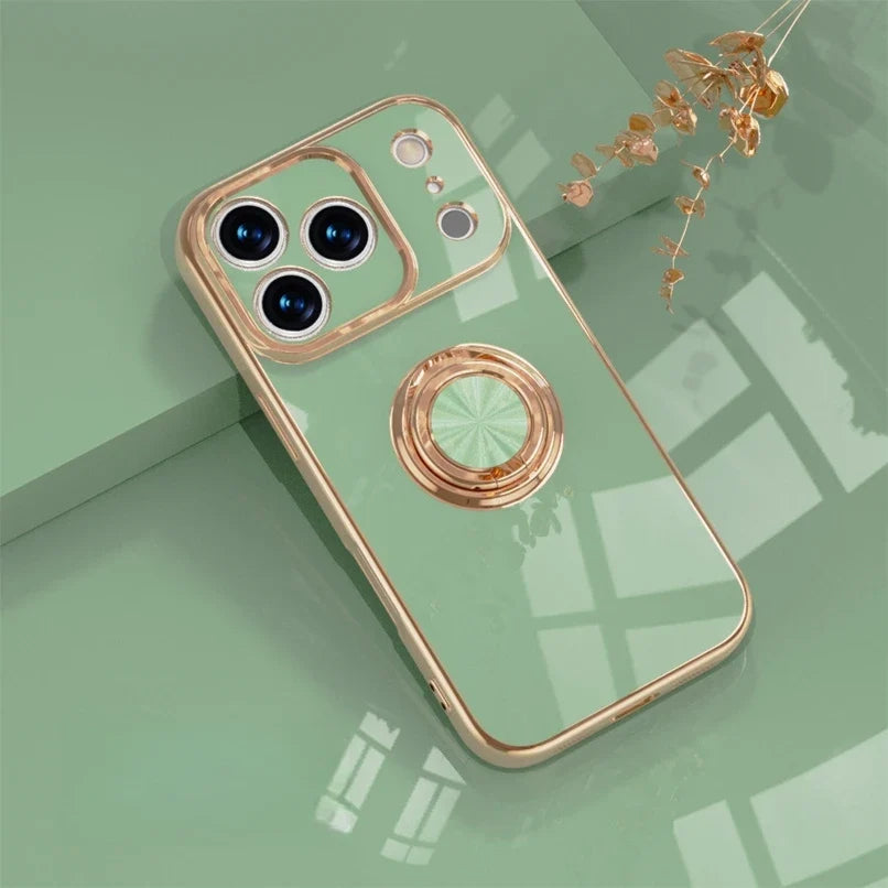 Telefoonhoesje met Ringhouder & Magnetische Steun voor Veilig Autogebruik iPhone 14 15 16 17 Pro Max | Sansoti