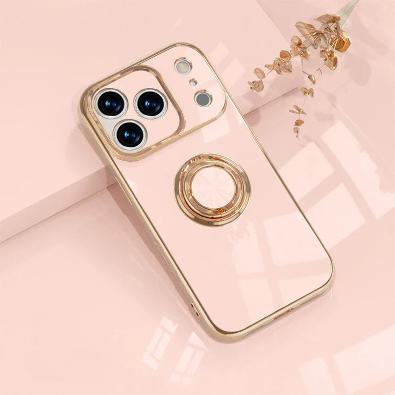 Telefoonhoesje met Ringhouder & Magnetische Steun voor Veilig Autogebruik iPhone 14 15 16 17 Pro Max | Sansoti