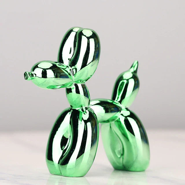 Ballonhund-Skulptur Kunstharz-Dekoration modernes Design Wohnzimmer Interieur Geschenkidee dekoratives Objekt | Sansoti