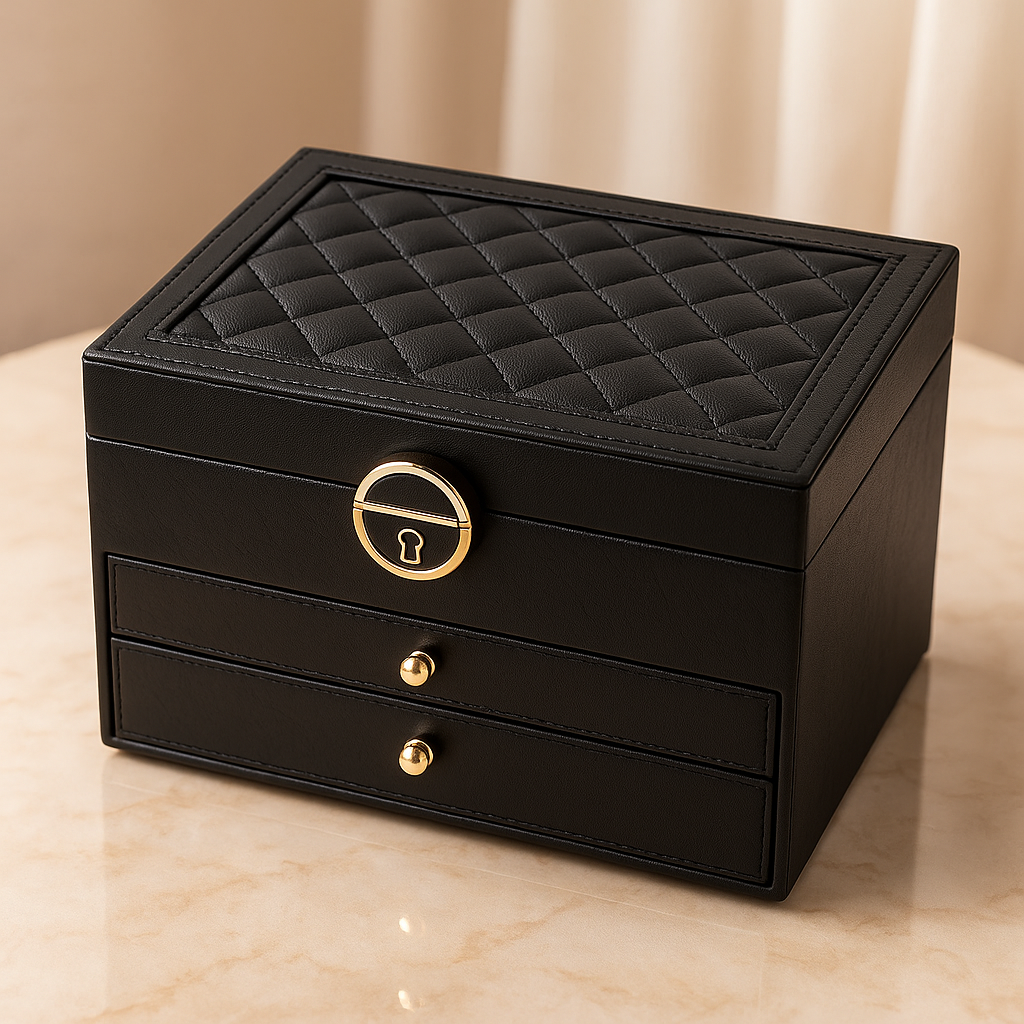 Jewelry Box Layered System for Rings Necklaces Earrings Watches Organizer Luxury Jewelry Storage Box | Sansoti