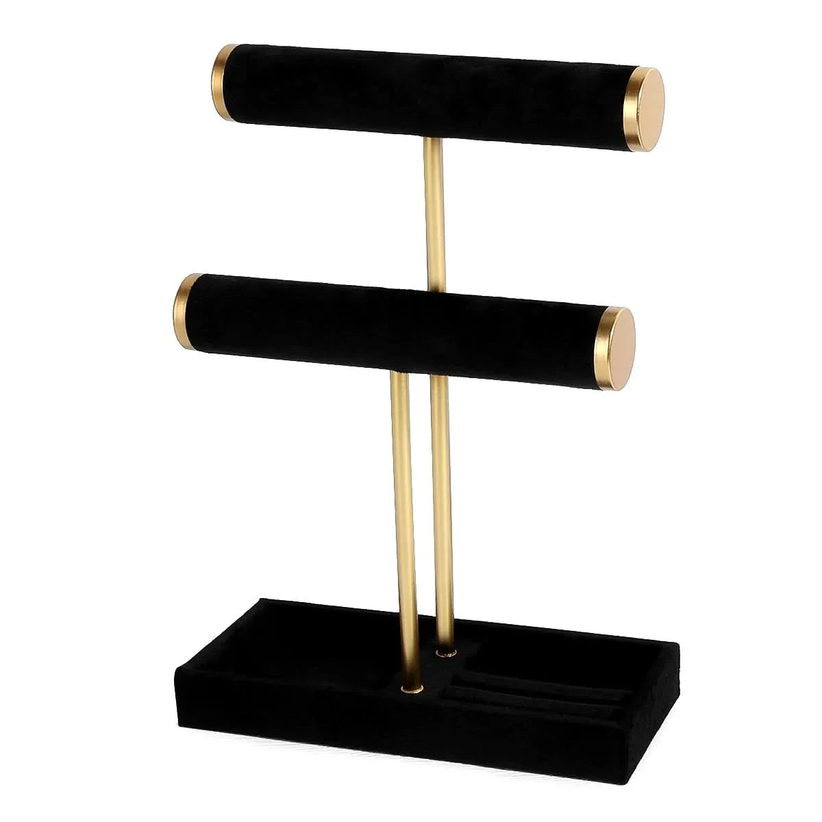 Sieradenstandaard Twee Lagen Metaal voor Armbanden Horloges Bangles Sieraden Opbergrek Display Organizer | Sansoti