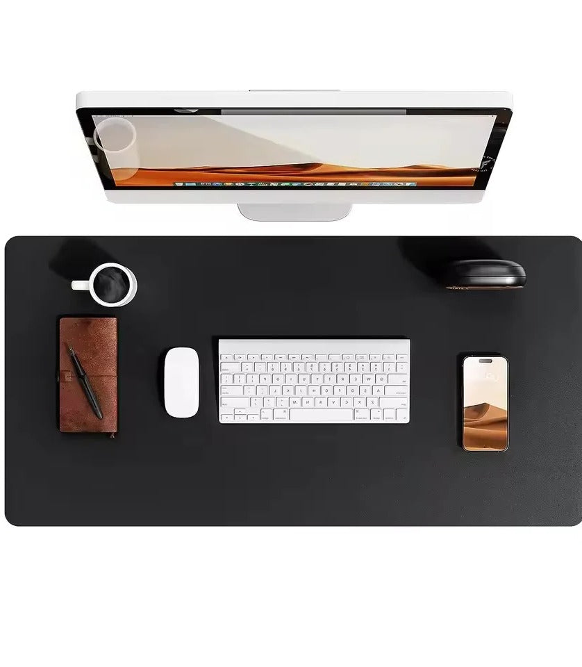 Elegante Bureaumat van Kunstleer — Waterafstotend, Antislip & Krasbestendig — Groot Oppervlak voor Bureau, Muismat & Laptop | Sansoti