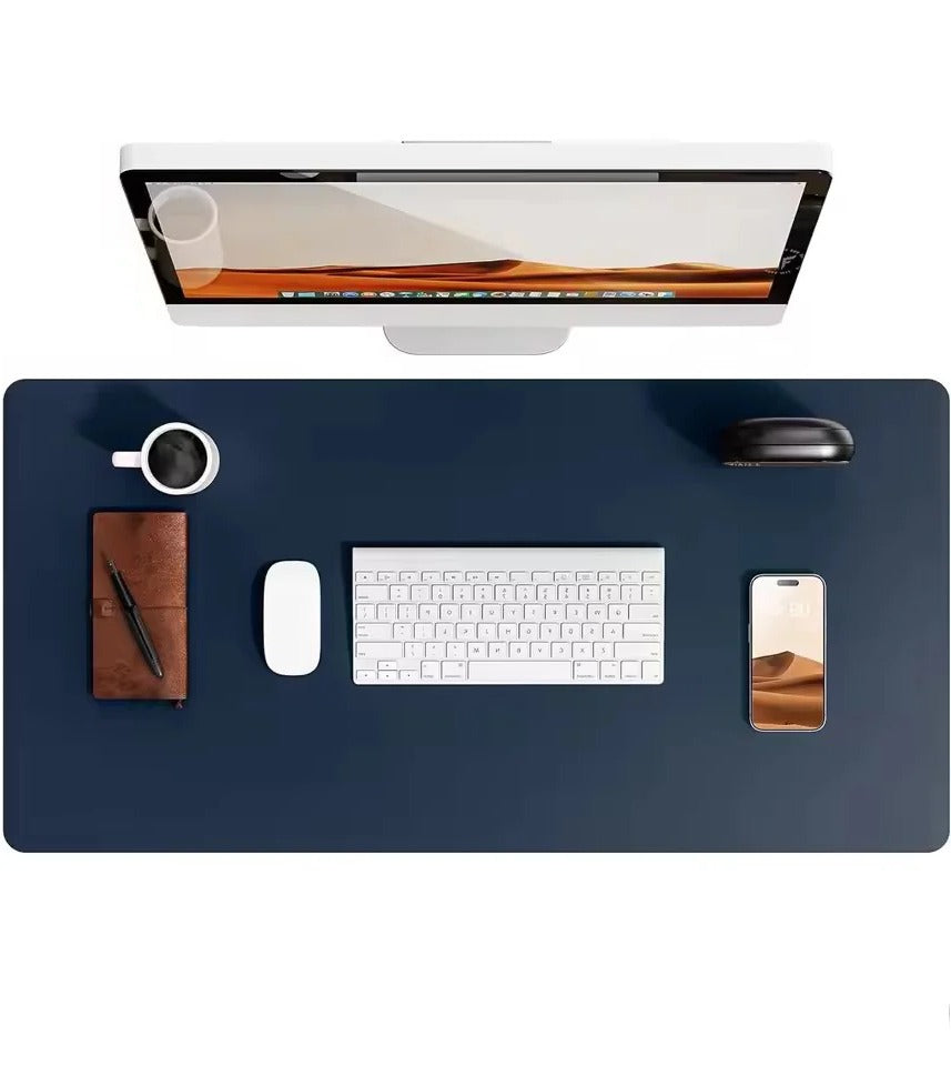 Elegante Bureaumat van Kunstleer — Waterafstotend, Antislip & Krasbestendig — Groot Oppervlak voor Bureau, Muismat & Laptop | Sansoti