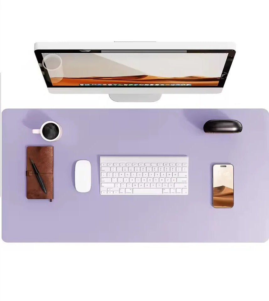 Elegante Bureaumat van Kunstleer — Waterafstotend, Antislip & Krasbestendig — Groot Oppervlak voor Bureau, Muismat & Laptop | Sansoti