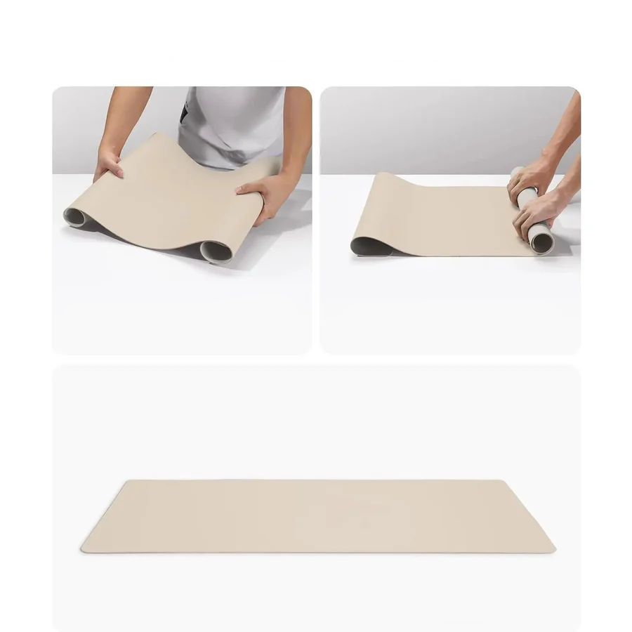 Elegante Bureaumat van Kunstleer — Waterafstotend, Antislip & Krasbestendig — Groot Oppervlak voor Bureau, Muismat & Laptop | Sansoti