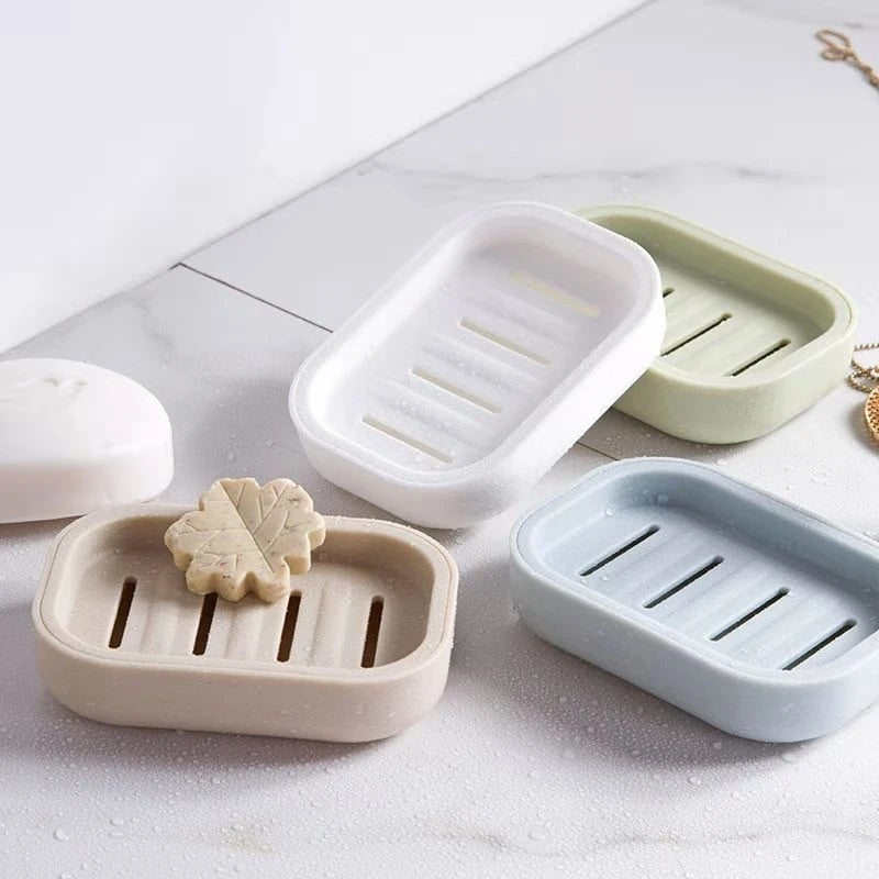 Wandmontage Zeephouder met Draineersysteem & Zelfklevende Bevestiging – Hygiënisch Badkameraccessoire in Beige, Wit, Groen & Grijs | Sansoti