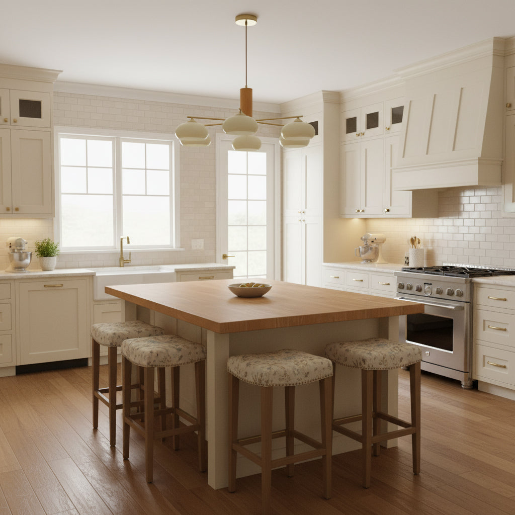Ovale Design Kroonluchter Met Glazen Kappen En Messing Details Voor Woonkamer En Eetkamer | Sansoti