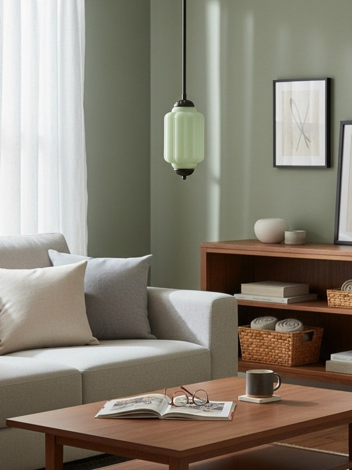Vintage Glazen Hanglamp met Nostalgische Uitstraling – Verfijnde Verlichting voor Eetkamer en Keuken | Sansoti