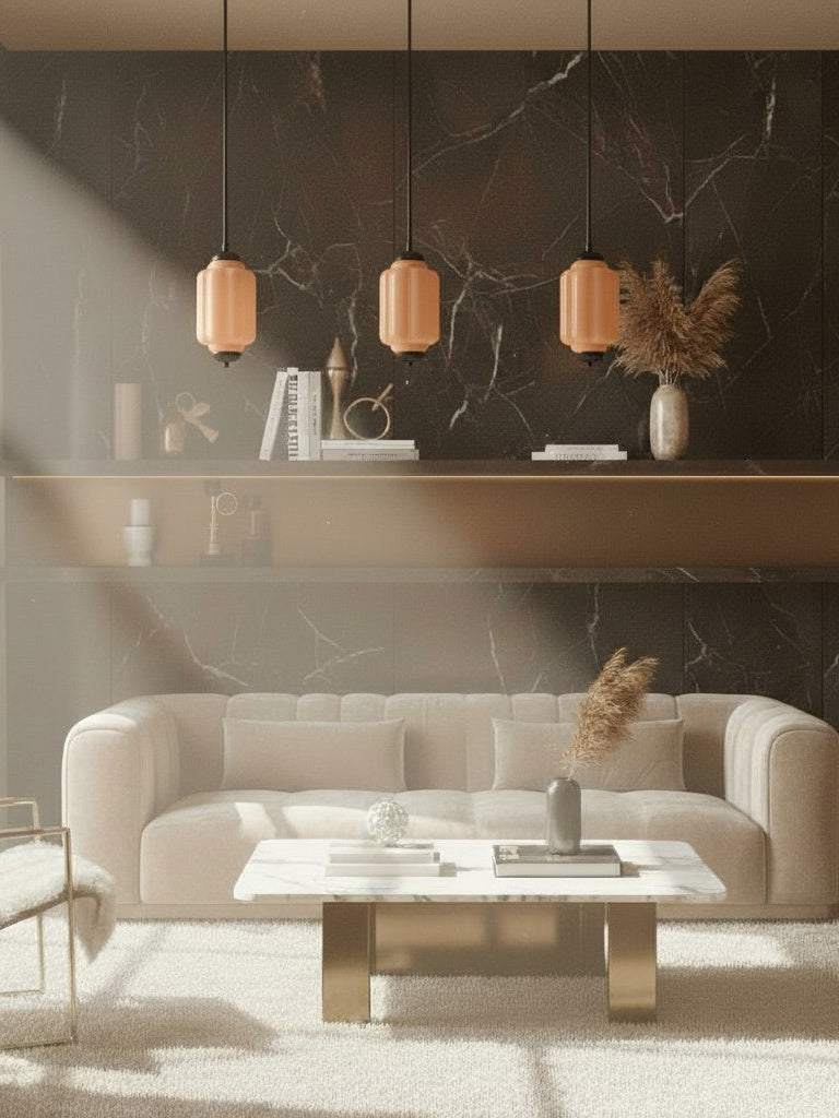 Vintage Glazen Hanglamp met Nostalgische Uitstraling – Verfijnde Verlichting voor Eetkamer en Keuken | Sansoti